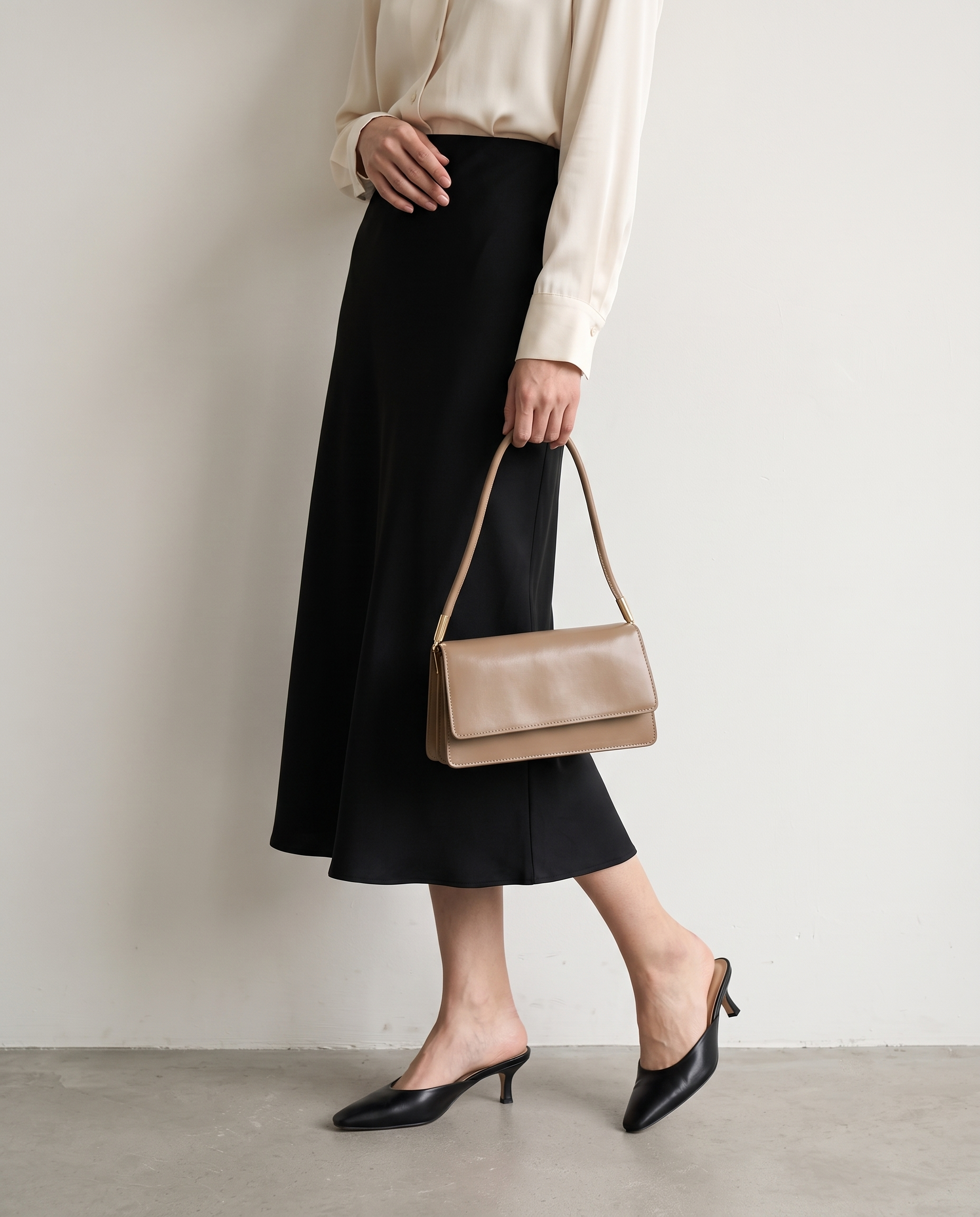 Imogen Minimalist Women's Shoulder Bag, Vegan Leather Everyday Bag
