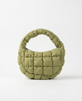 Augusta Quilted Shoulder Bag - Light Green