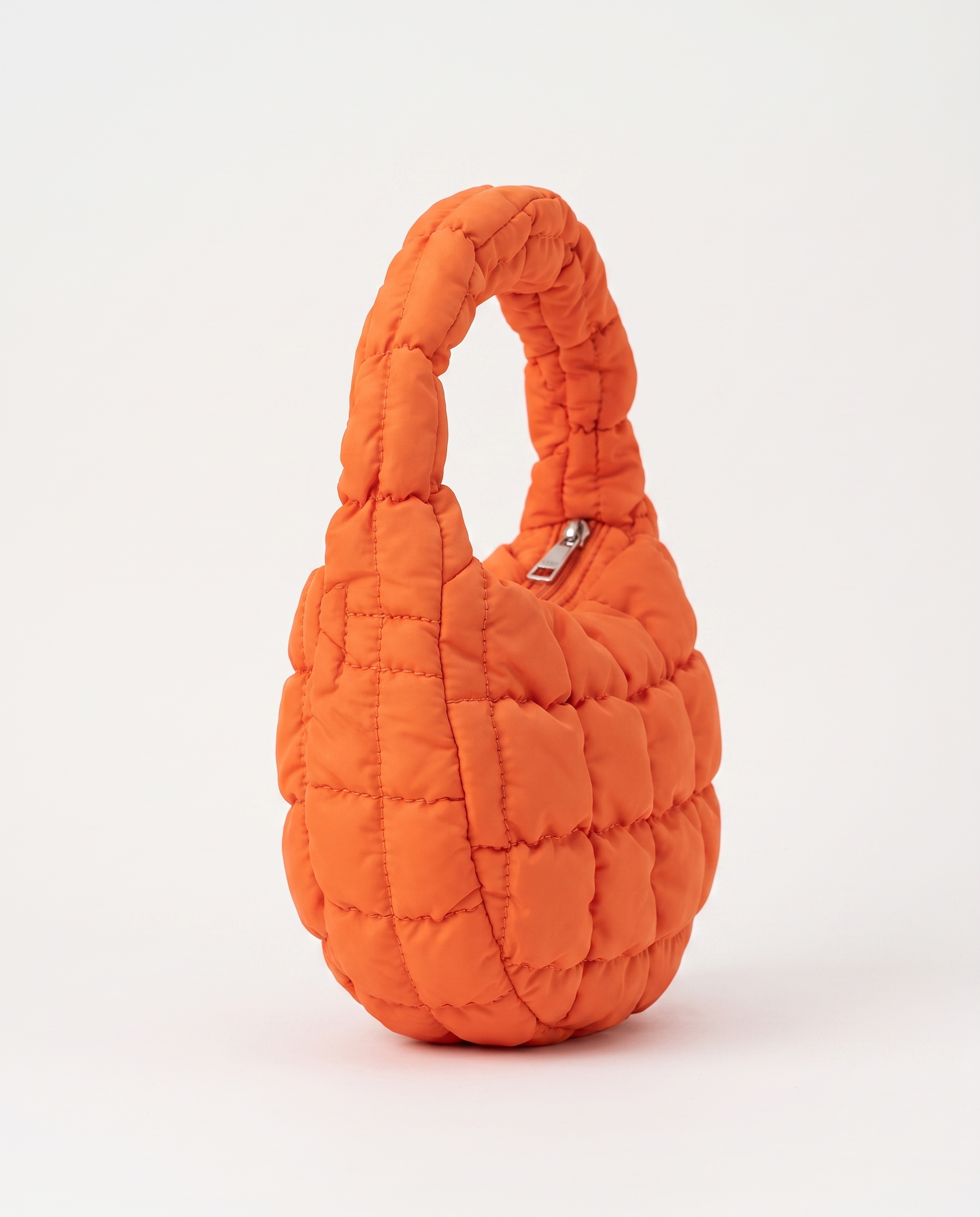 Augusta Quilted Shoulder Bag - Orange