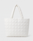 Briony Large Quilted Tote Bag - White