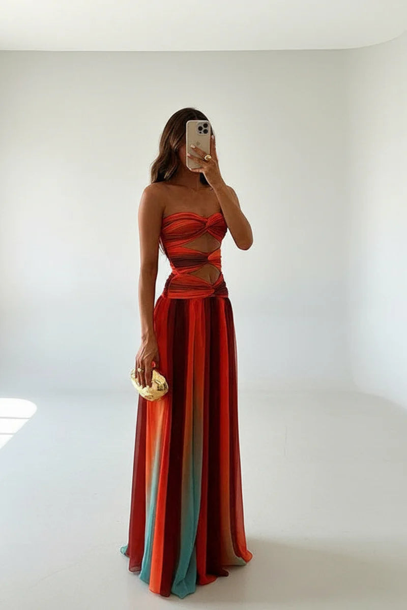 Sienna Ombre Cutout Maxi Dress