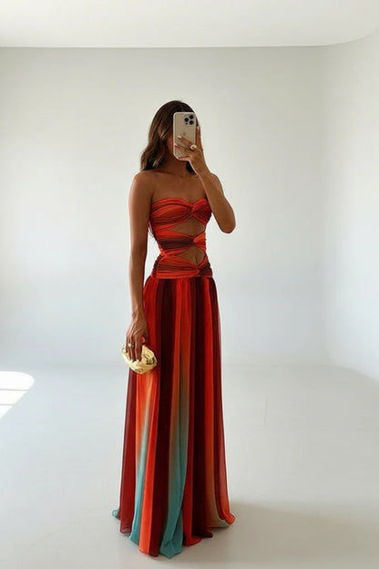 Sienna Ombre Cutout Maxi Dress