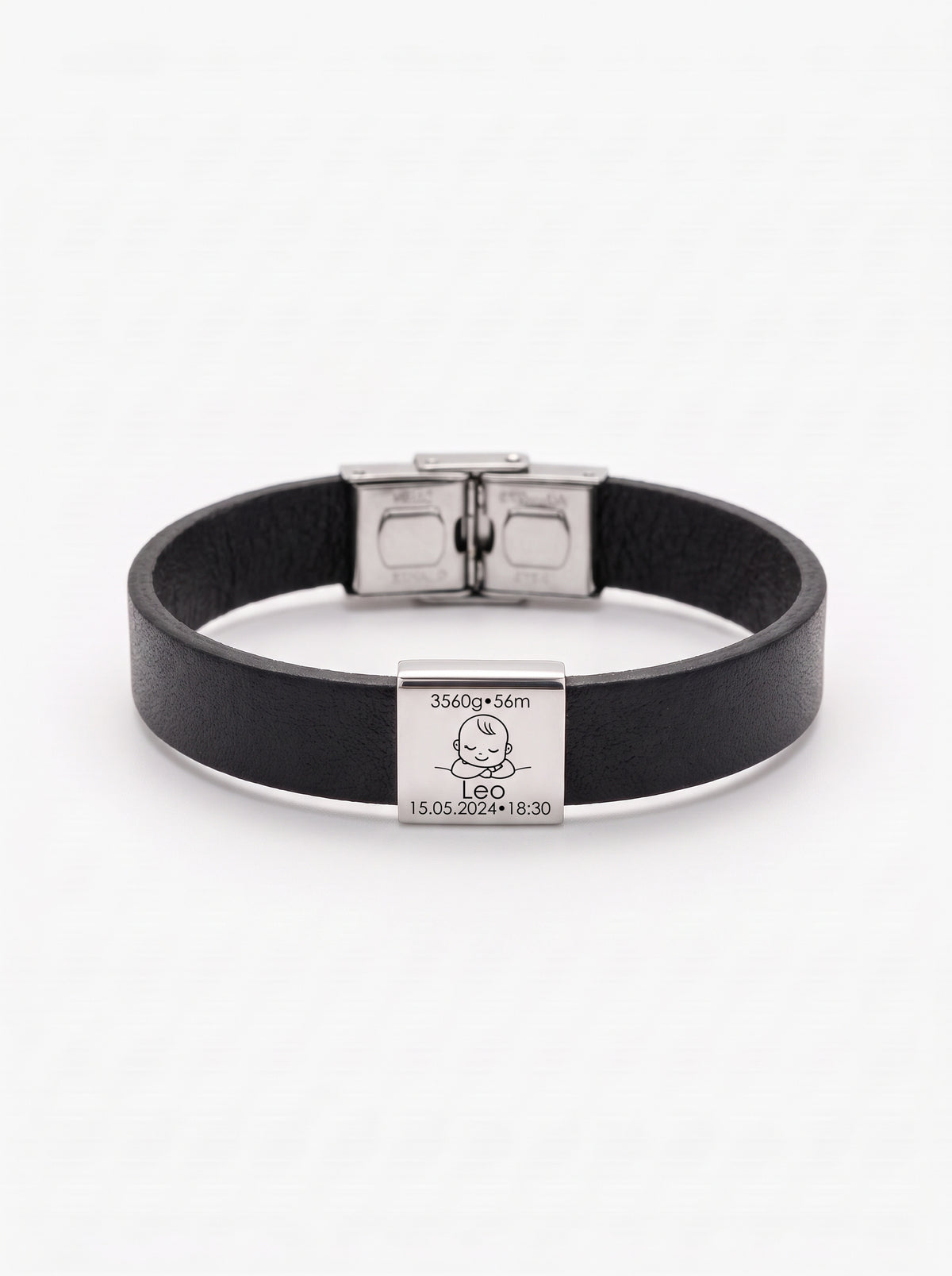 Madeleine Unisex Personalized Baby Birth Bracelet