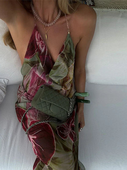 Flora Cowl Maxi Dress