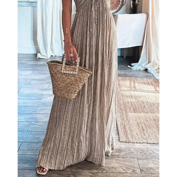Sienna Crinkle Tie Maxi Dress