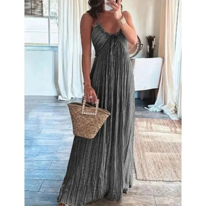 Sienna Crinkle Tie Maxi Dress