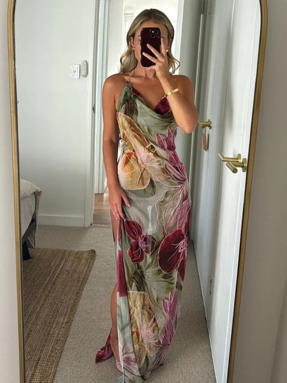 Flora Cowl Maxi Dress