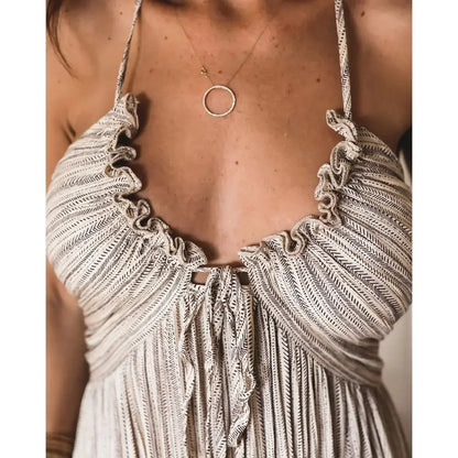 Sienna Crinkle Tie Maxi Dress
