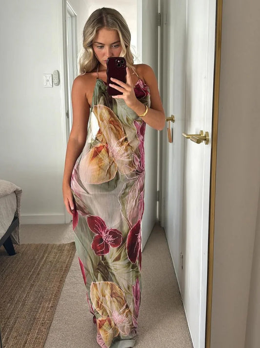 Flora Cowl Maxi Dress