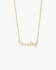 Maisie Women's Gold & Silver-Tone Personalized Name Necklace, Cursive Script Necklace
