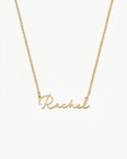 Wren Women's Gold-Tone Personalized Name Necklace, Cursive Script Necklace