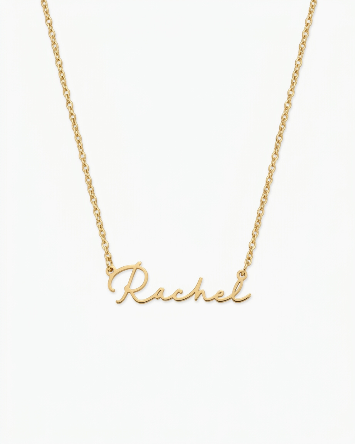 Wren Women's Gold-Tone Personalized Name Necklace, Cursive Script Necklace