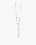Sienna Women's Vertical Name Necklace, Personalized Letter Drop Necklace