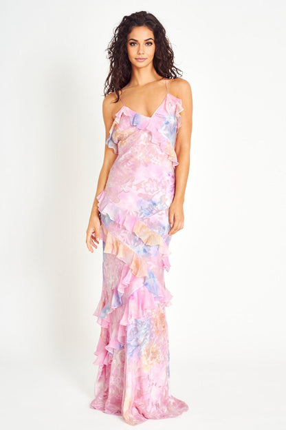 Juliet Ruffle Maxi Dress