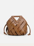 Mairwen Women's Woven Vegan Leather Crossbody Bag, Shoulder Bag