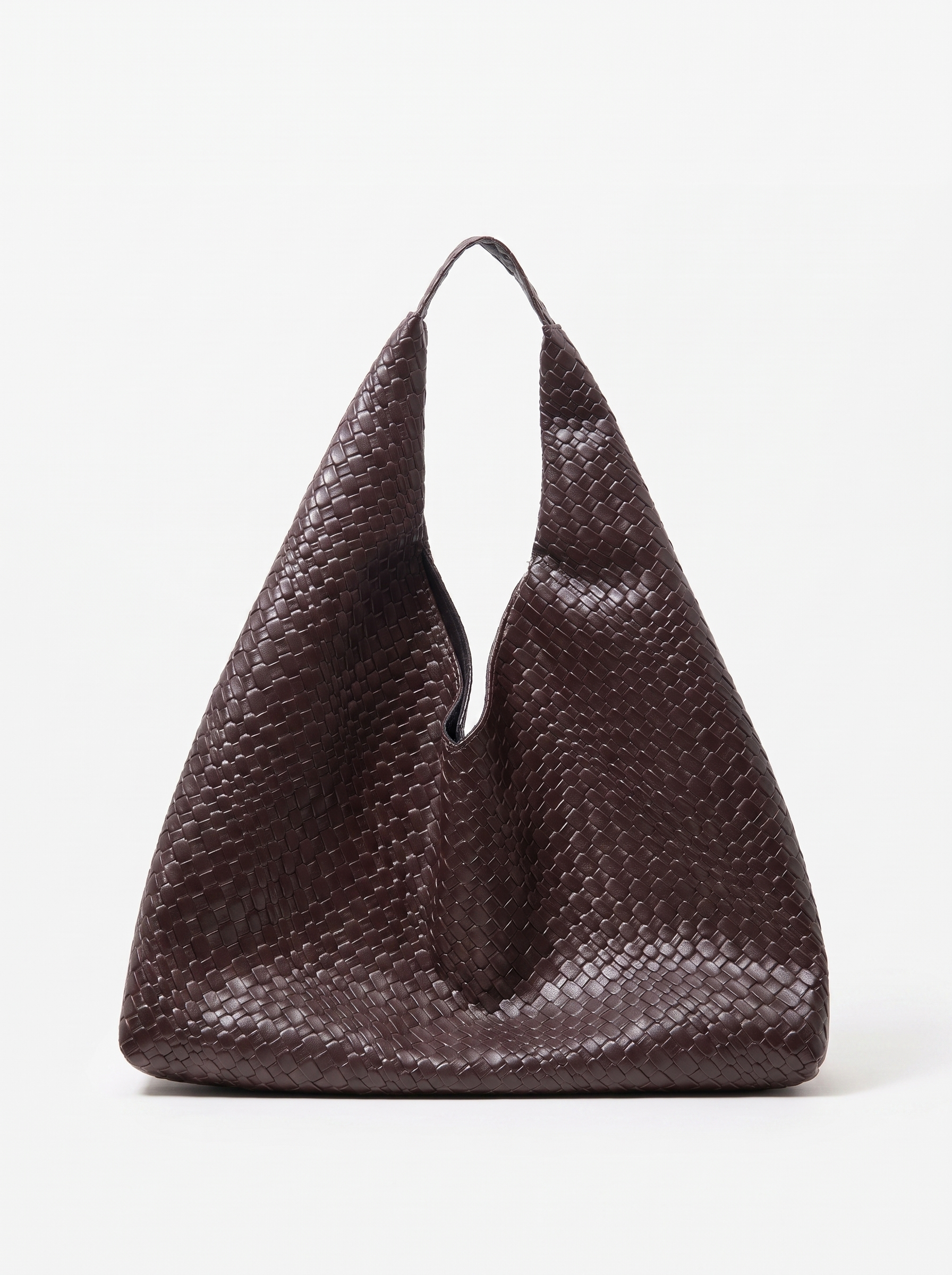 Daphne Women's Woven Vegan Leather Hobo Bag, Large Shoulder Bag