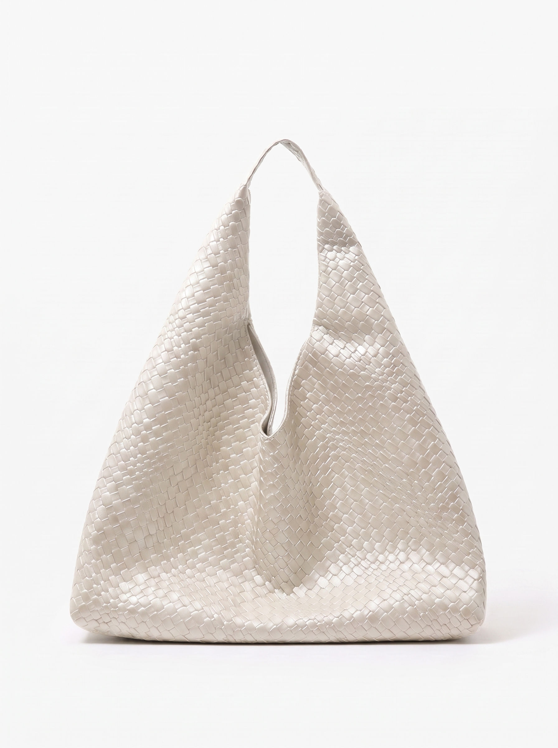Daphne Women's Woven Vegan Leather Hobo Bag, Large Shoulder Bag