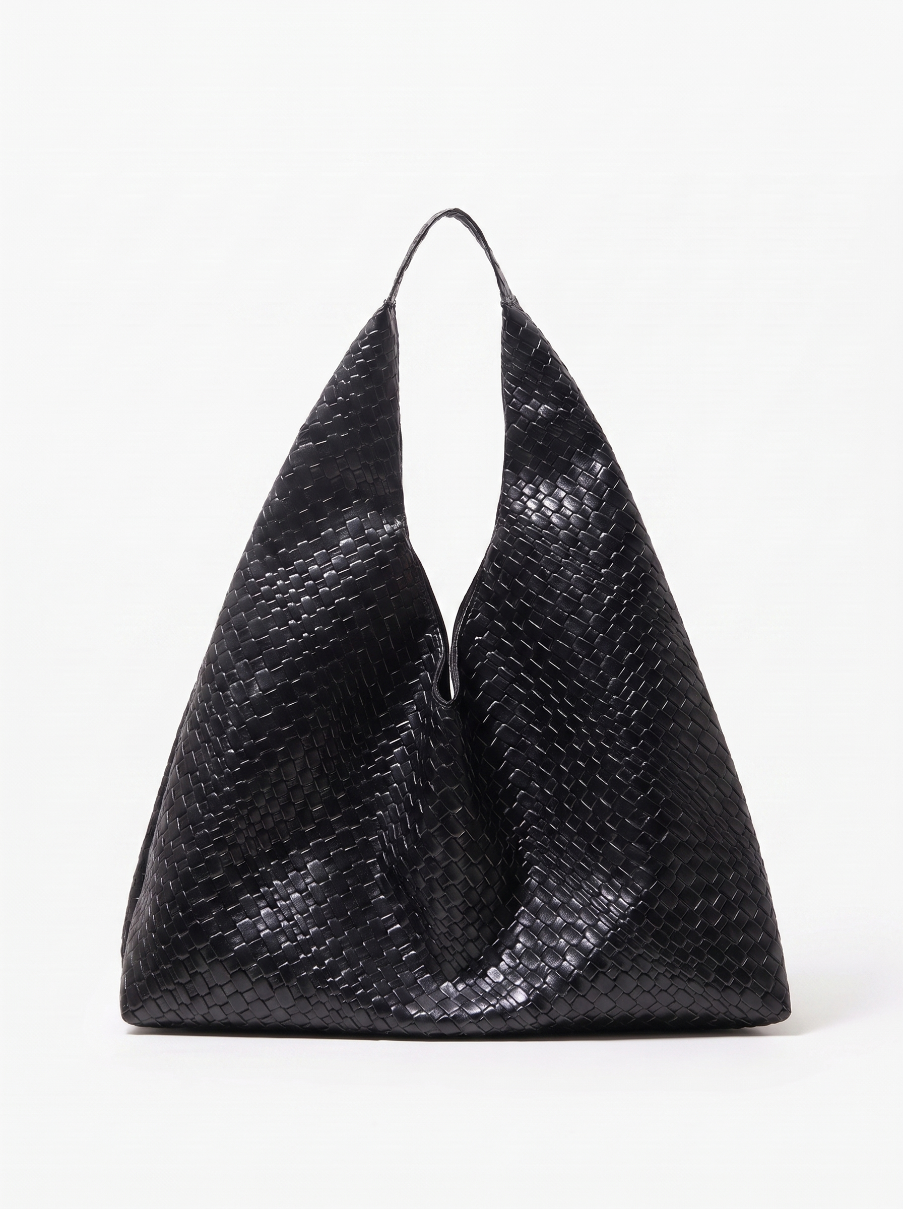 Daphne Women's Woven Vegan Leather Hobo Bag, Large Shoulder Bag