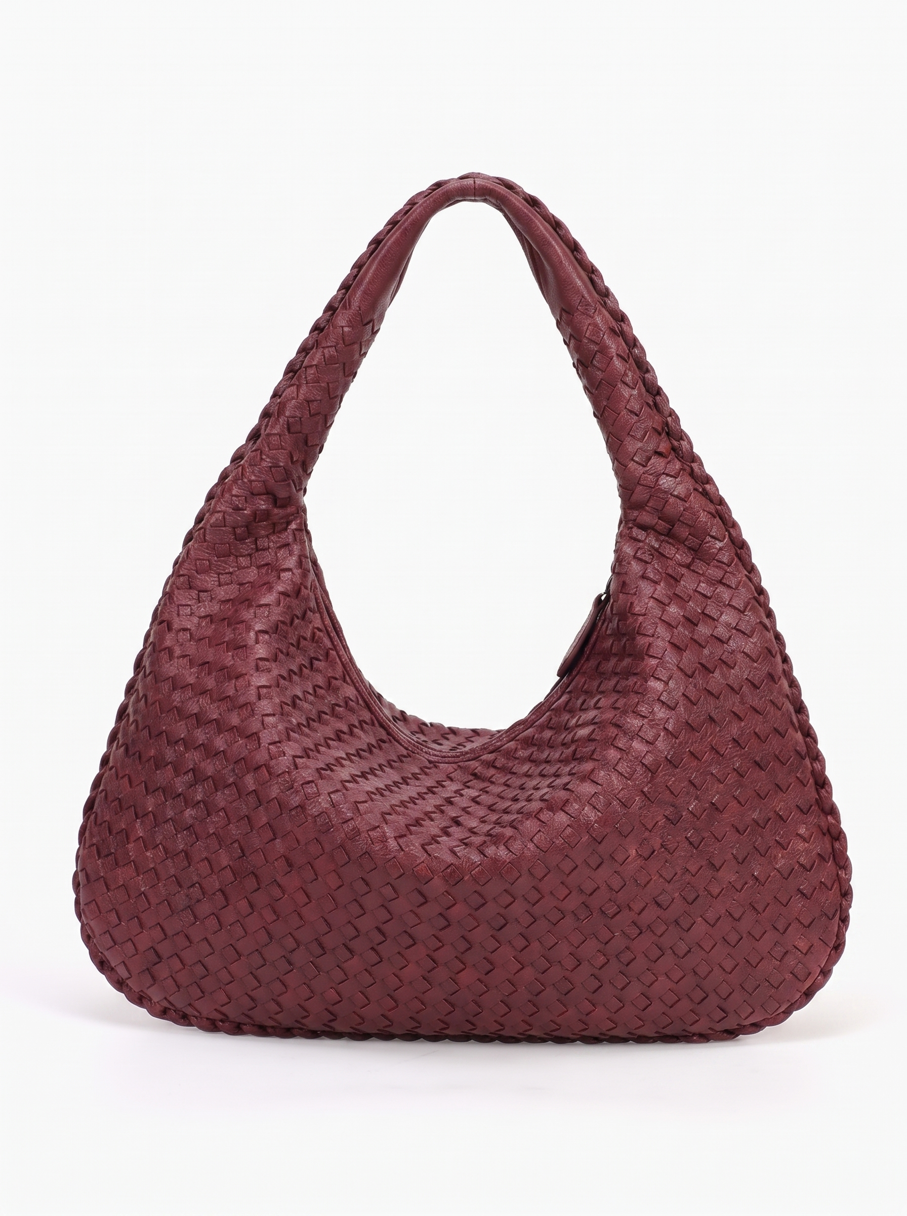 Blythe Women's Woven Vegan Leather Hobo Bag, Relaxed Shoulder Bag