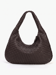 Blythe Women's Woven Vegan Leather Hobo Bag, Relaxed Shoulder Bag
