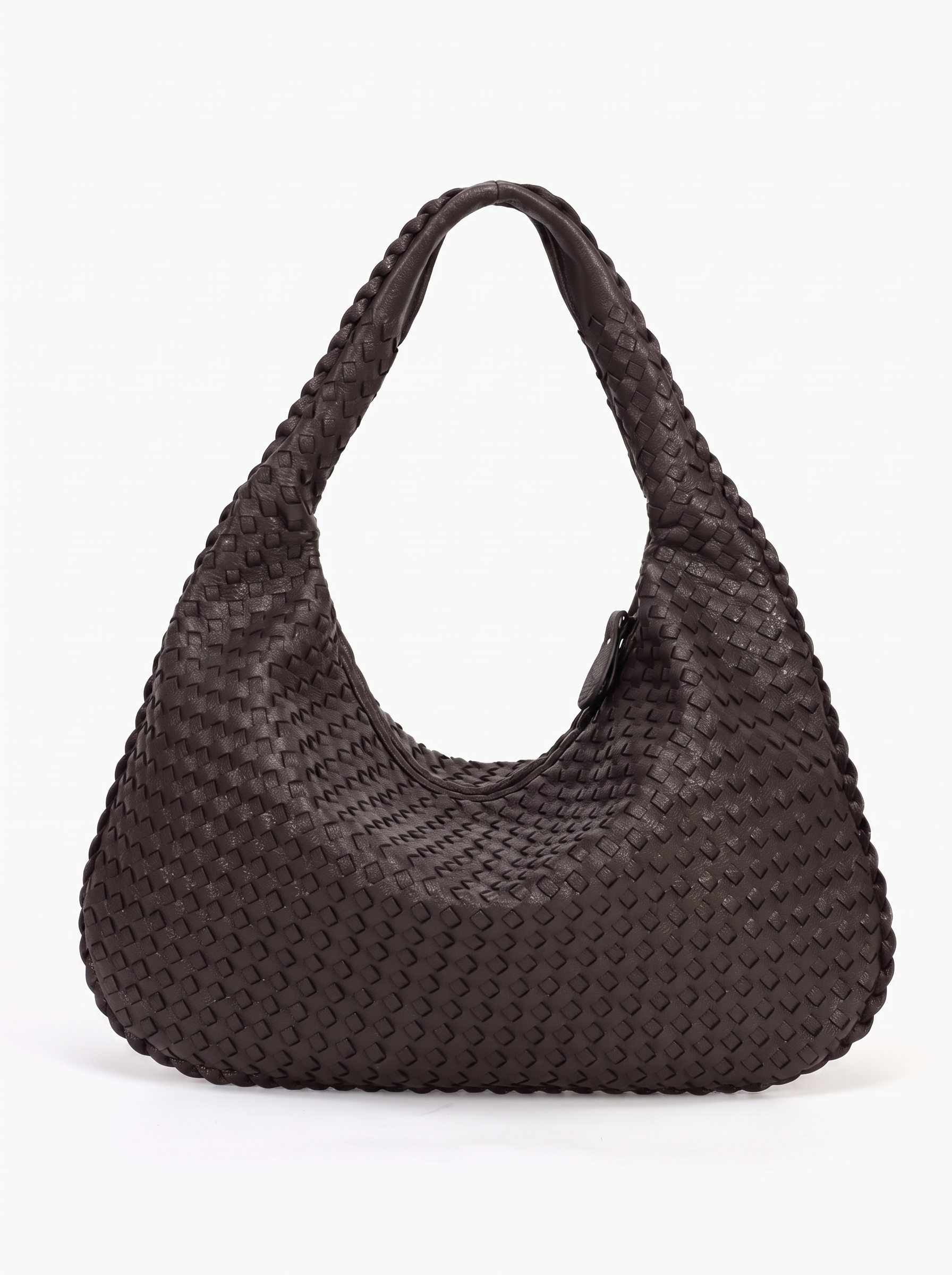 Blythe Women's Woven Vegan Leather Hobo Bag, Relaxed Shoulder Bag