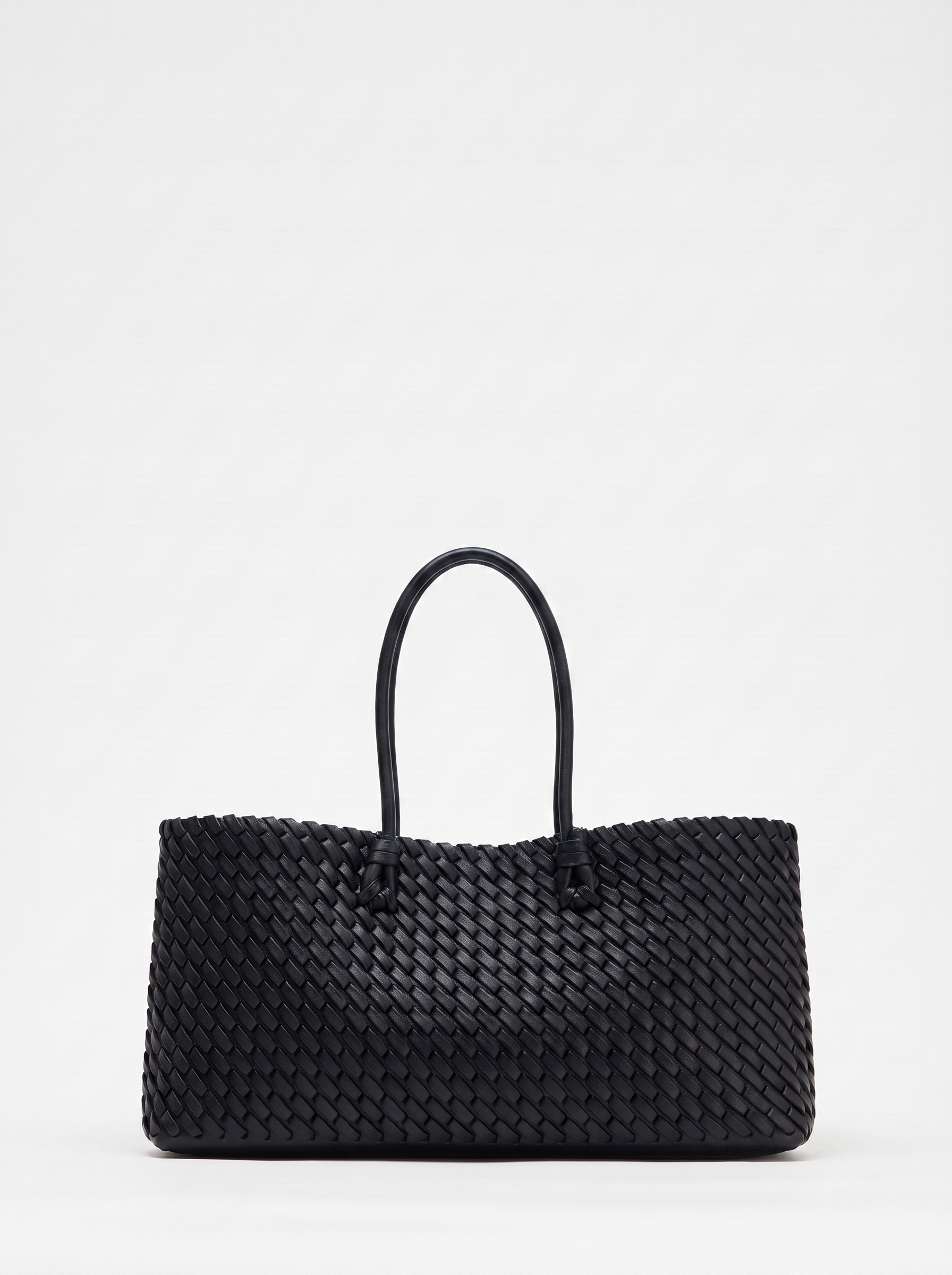 Gwendolen Women's Woven Vegan Leather Tote Bag, Structured Shoulder Bag