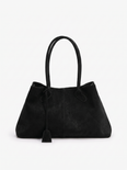 Ismay Women's Vegan Suede Tote Bag, Large Minimalist Shoulder Bag