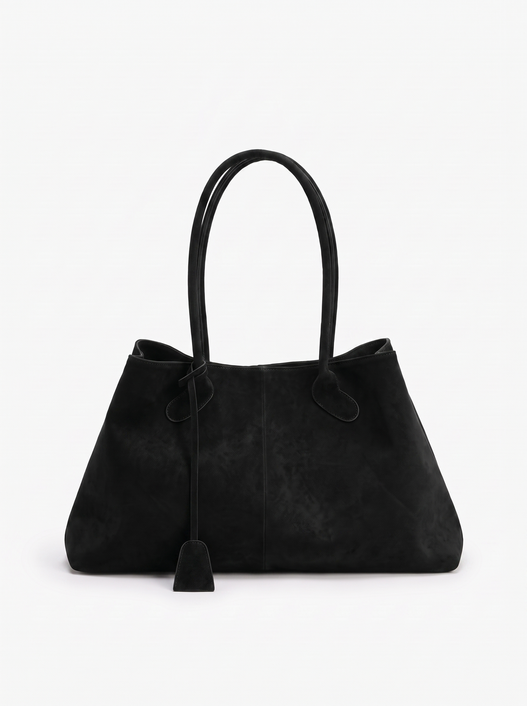 Ismay Women's Vegan Suede Tote Bag, Large Minimalist Shoulder Bag