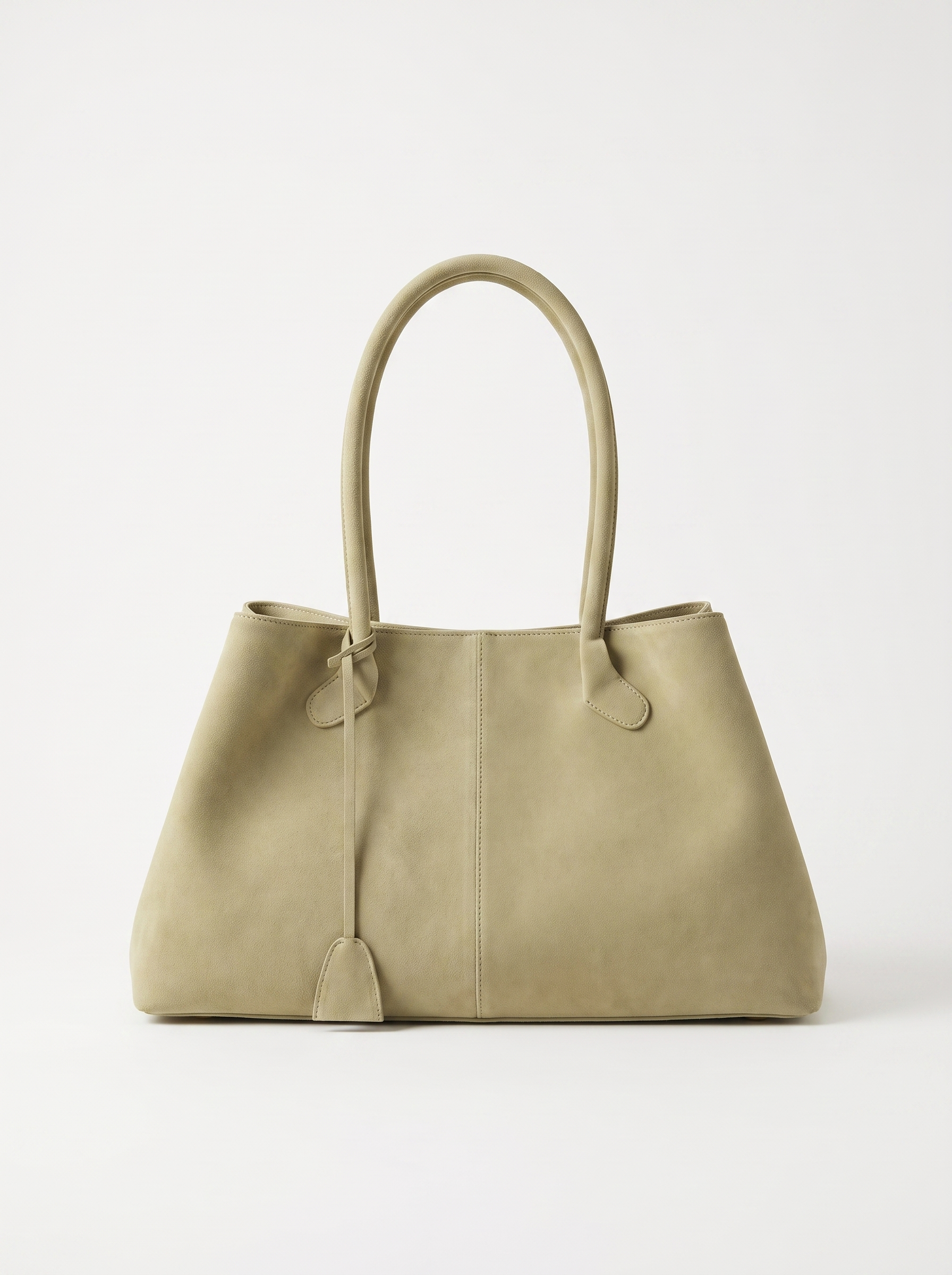 Ismay Women's Vegan Suede Tote Bag, Large Minimalist Shoulder Bag