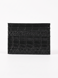 Helena Women's Croc-Embossed Card Holder, Slim Card Case