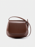 Morag Women's Leather Crossbody Bag, Saddle Flap Shoulder Bag