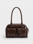 Elswyth Women's Faux Leather Tote Bag, Vintage Shoulder Bag