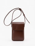 Marnie Women's Mini Faux Leather Crossbody Bag, Vintage Flap Satchel