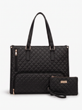 Wilhelmina Women's Quilted Tote Bag, Large Work Shoulder Bag