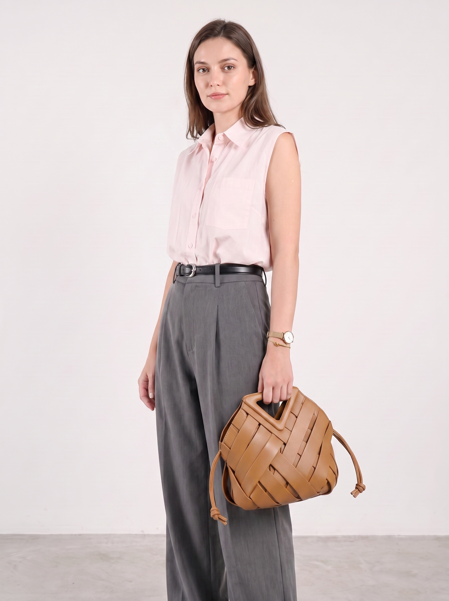 Mairwen Women's Woven Vegan Leather Crossbody Bag, Shoulder Bag