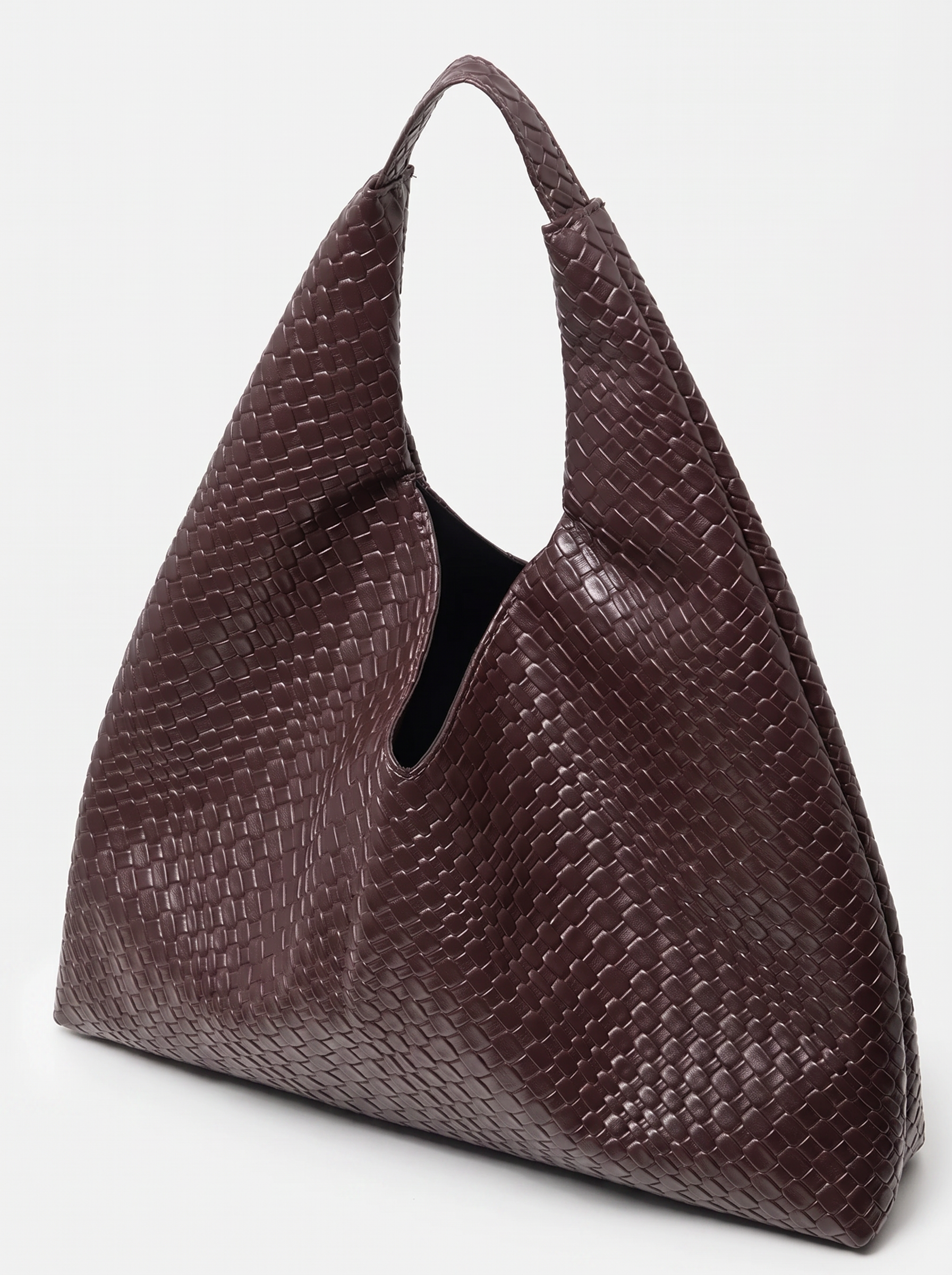 Daphne Women's Woven Vegan Leather Hobo Bag, Large Shoulder Bag