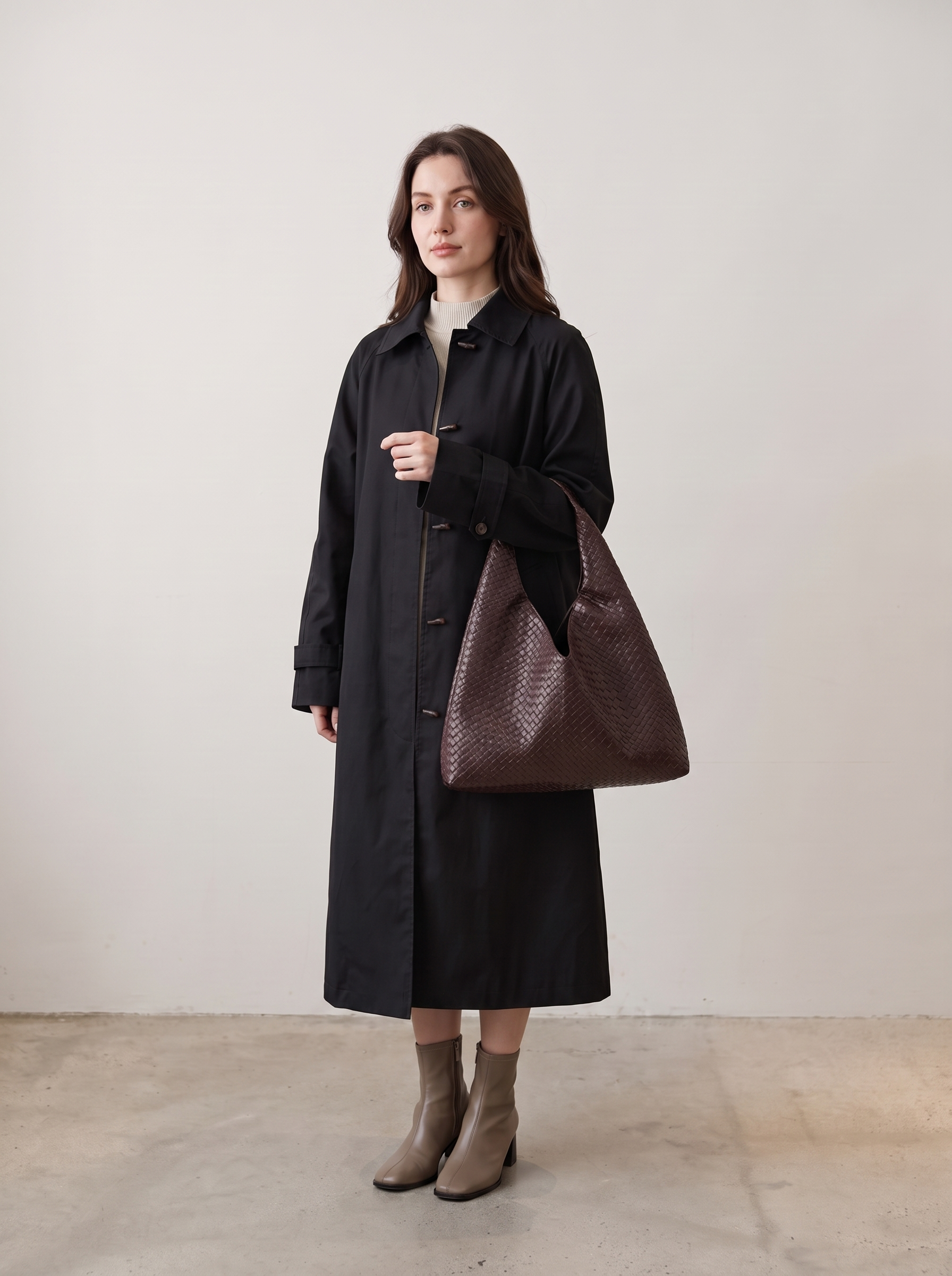Daphne Women's Woven Vegan Leather Hobo Bag, Large Shoulder Bag