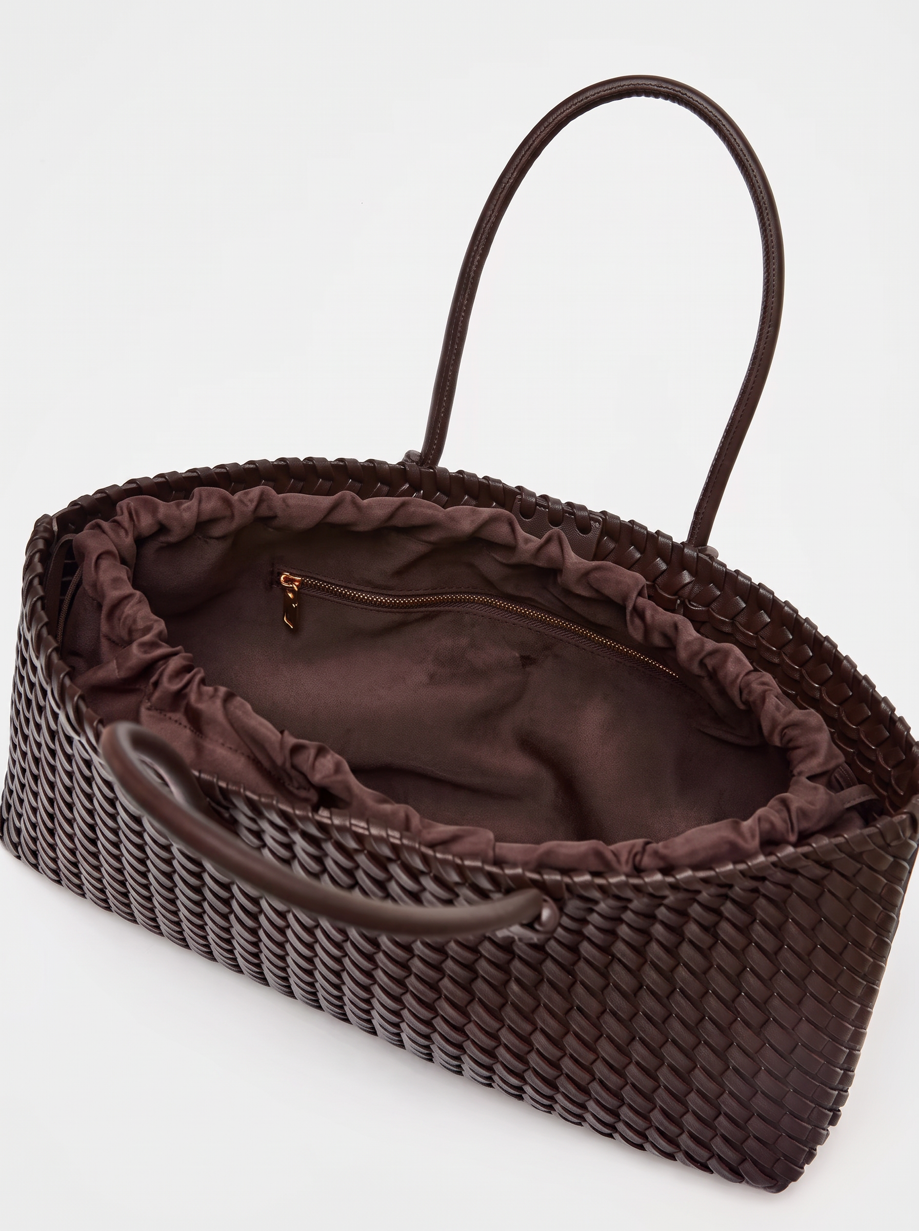 Gwendolen Women's Woven Vegan Leather Tote Bag, Structured Shoulder Bag