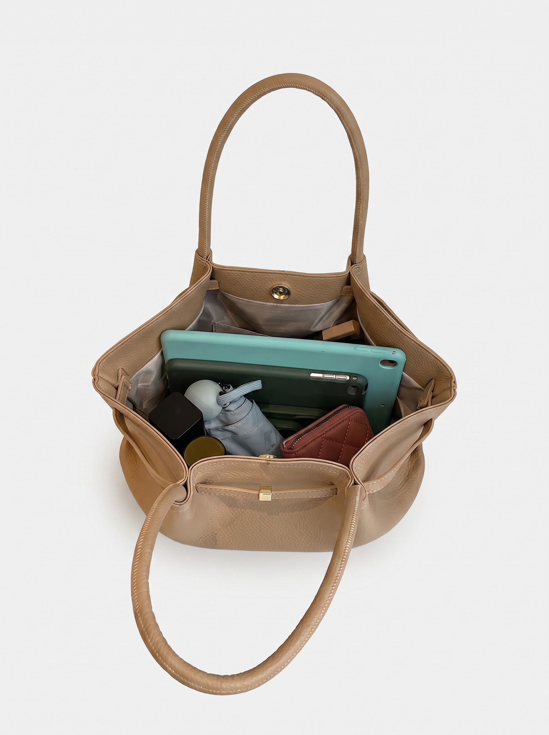 Ailbhe Women's Vegan Leather Tote Bag, Structured Shoulder Bag
