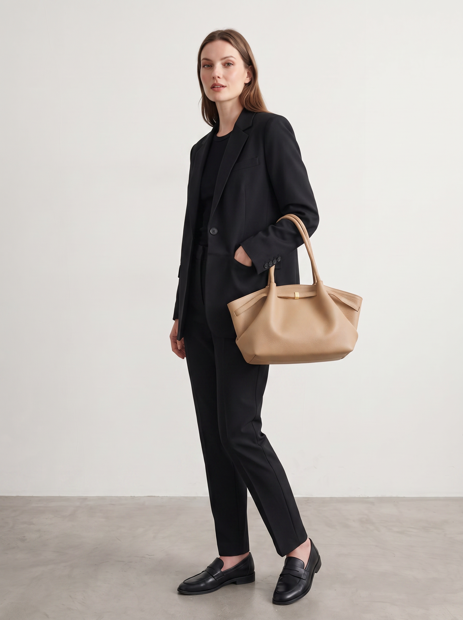 Ailbhe Women's Vegan Leather Tote Bag, Structured Shoulder Bag