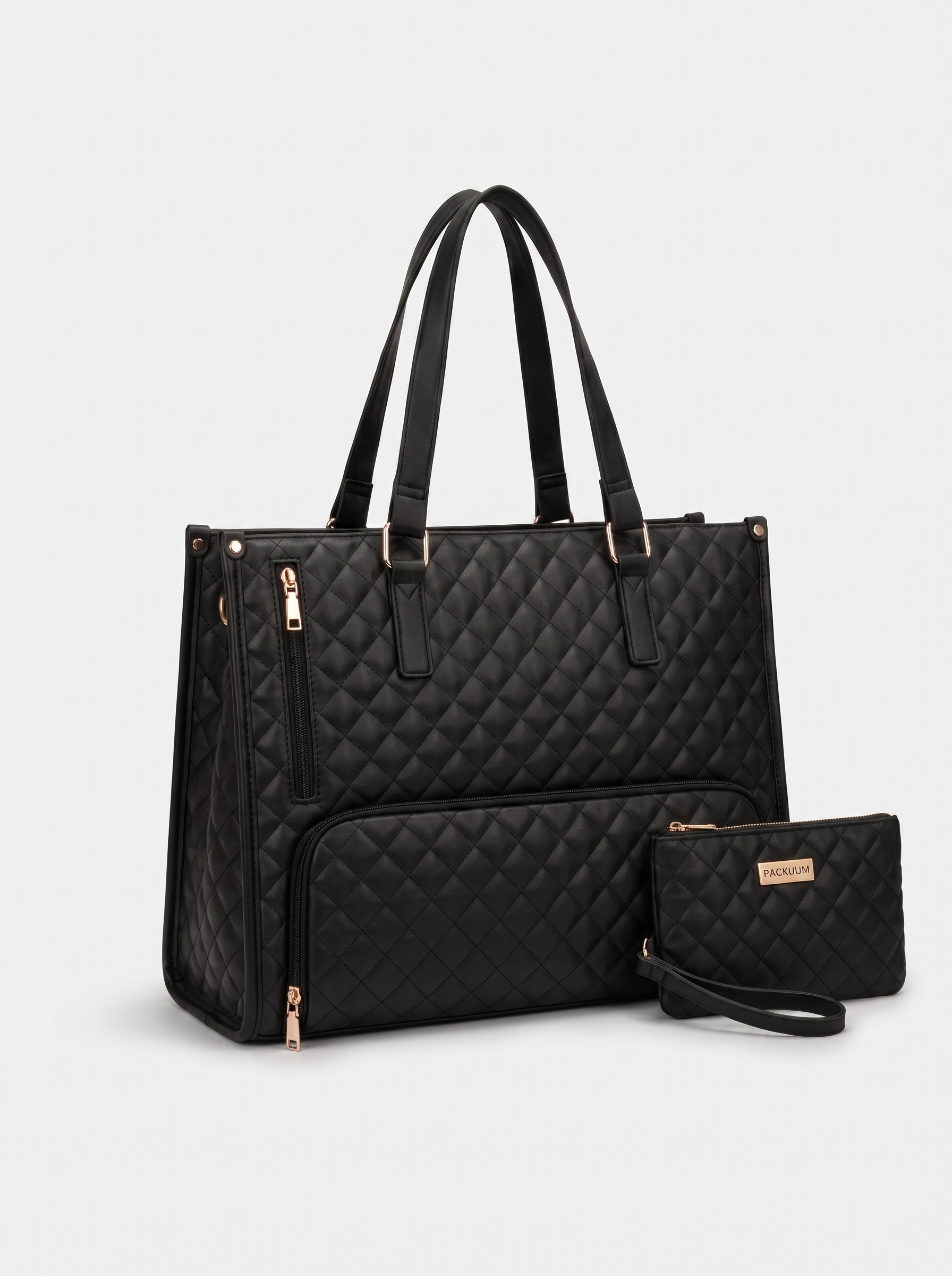 Wilhelmina Women's Quilted Tote Bag, Large Work Shoulder Bag