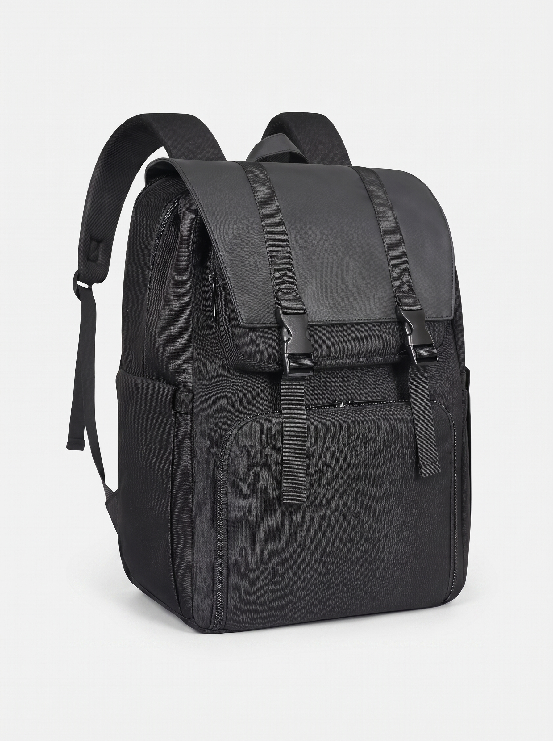 Rhoslyn Women's Water-Resistant Nylon Laptop Backpack, Work Travel Bag - Black
