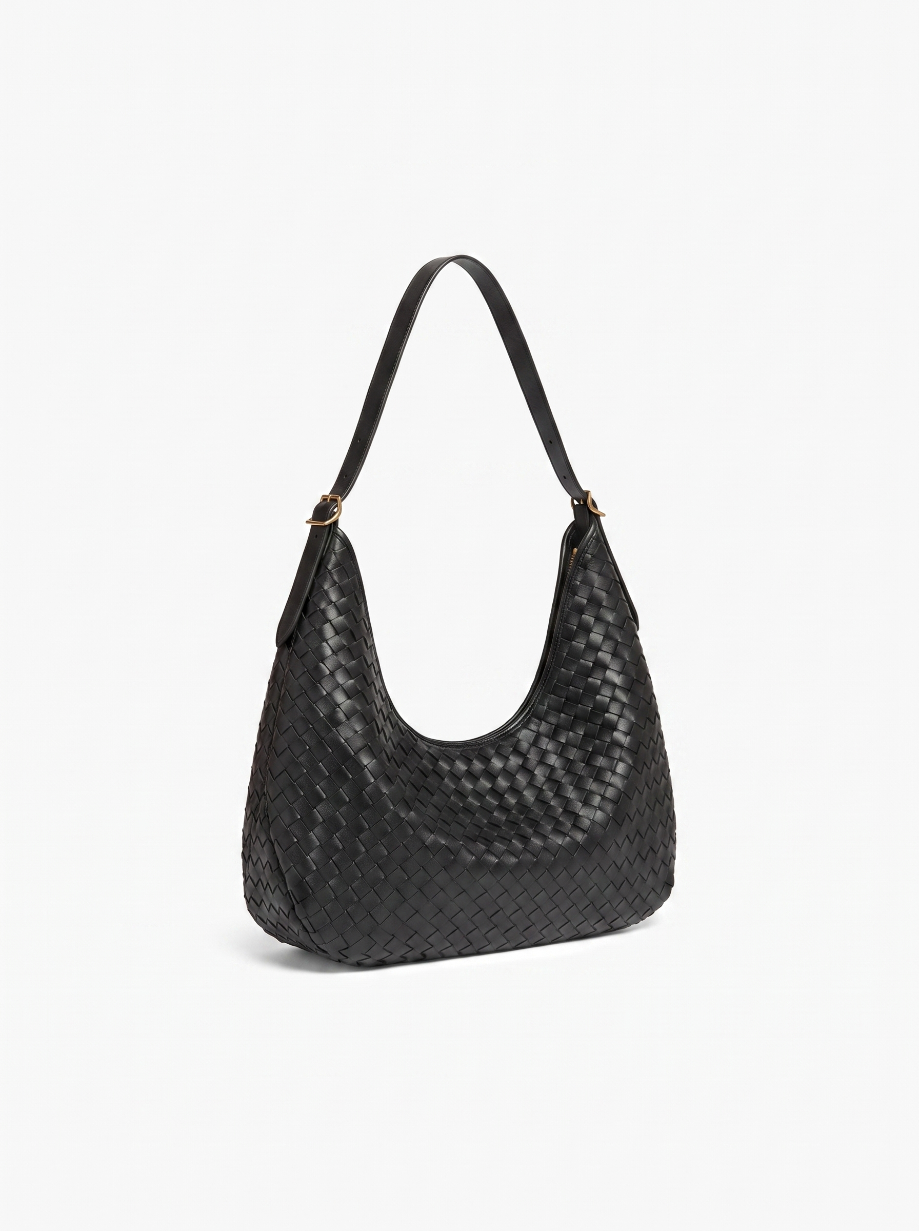 Una Women's Woven Leather Tote Bag, Large Work Bag