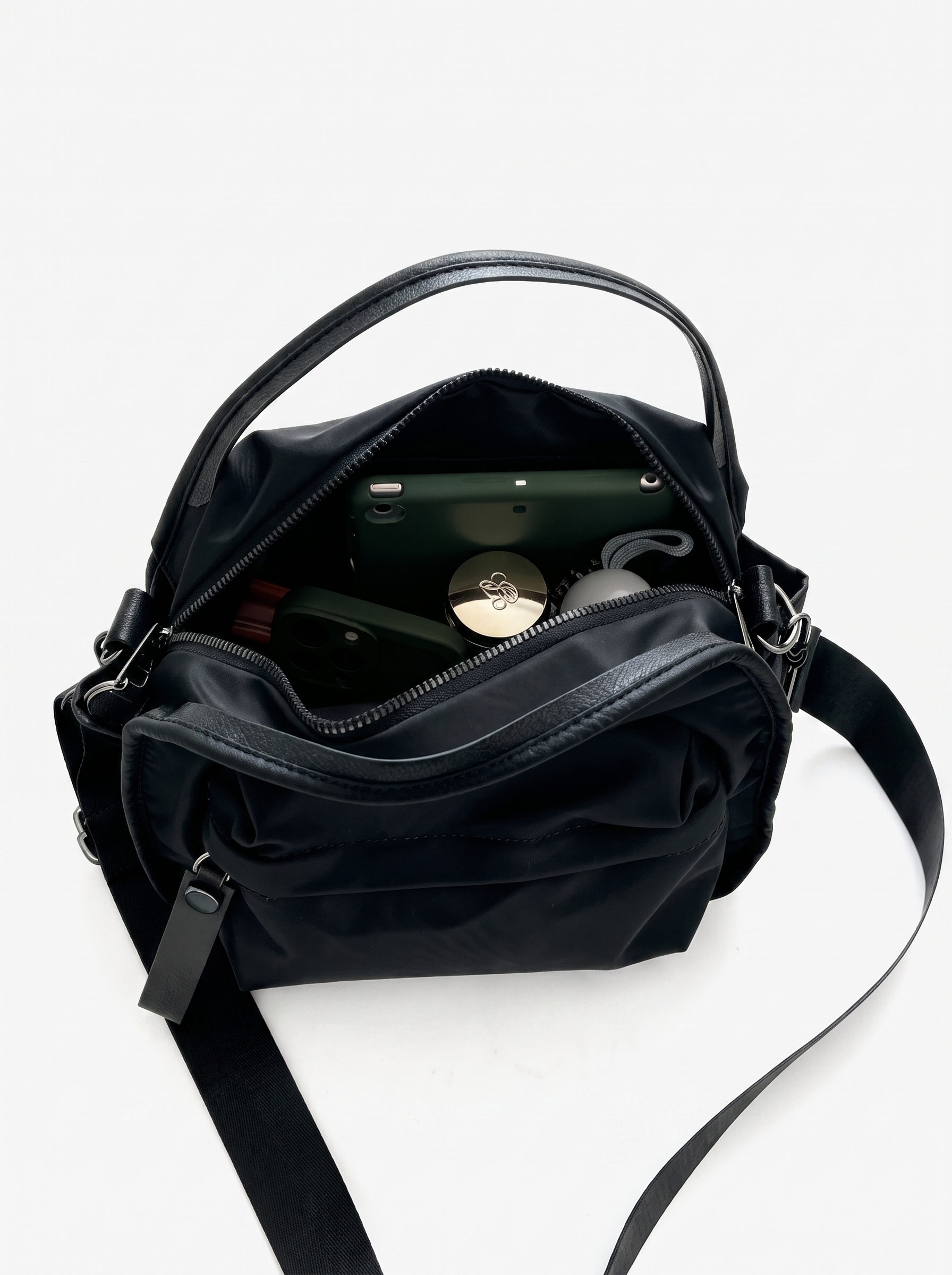 Dulcie Women's Water-Repellent Nylon Crossbody Bag, Multi-Pocket Shoulder Bag