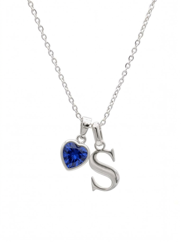 Aurélie Women's Custom Initial Birthstone Necklace