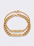 Clarisse Couples Custom Engraved Bracelets