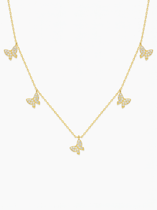 Paloma Women's Dainty Butterfly Necklace