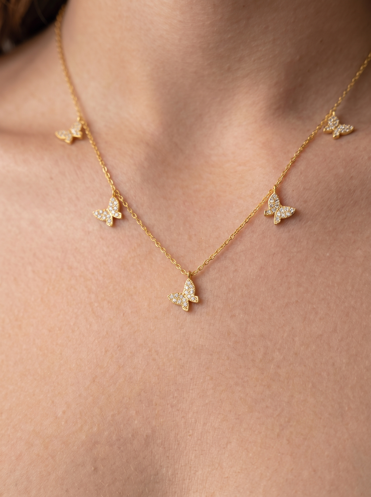 Paloma Women's Dainty Butterfly Necklace