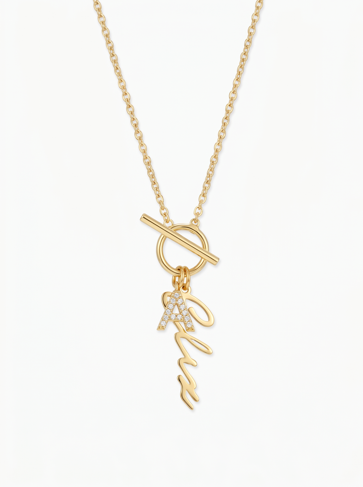 Cecilia Women's Custom Toggle Name Necklace