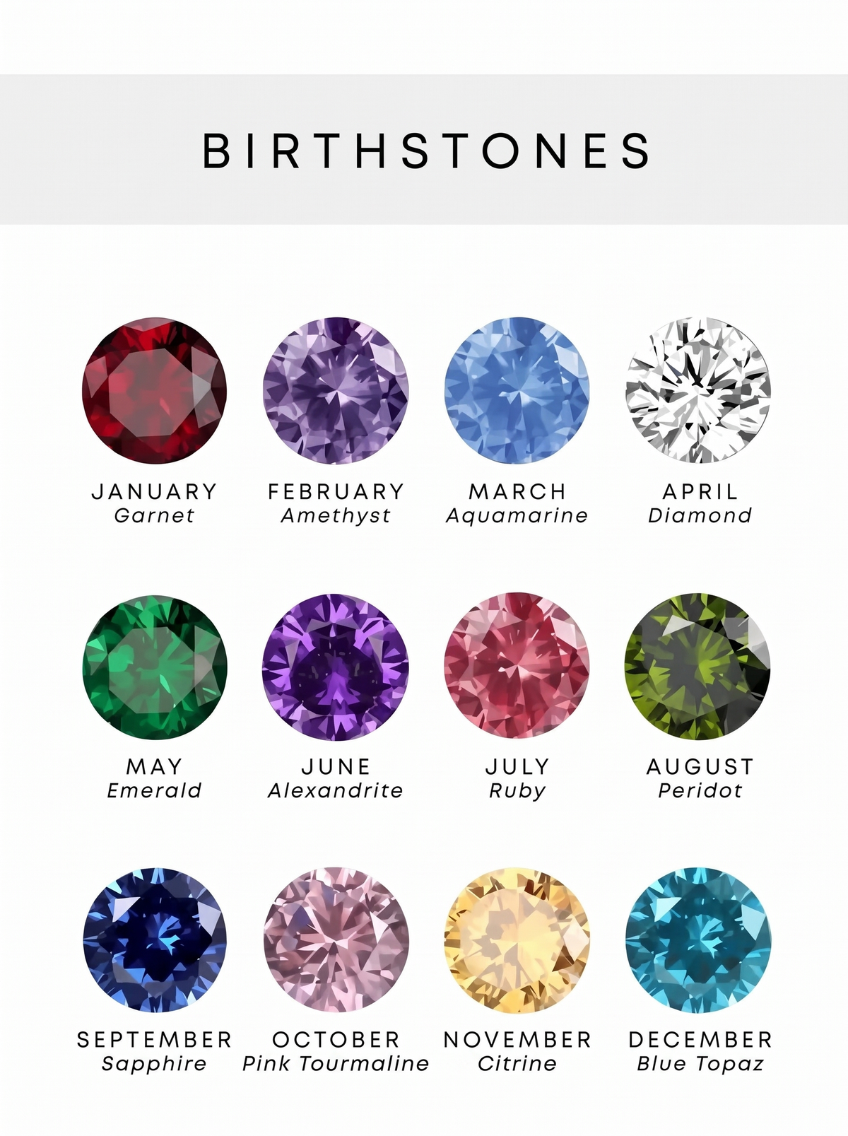 Brielle Custom Birthstone Necklace